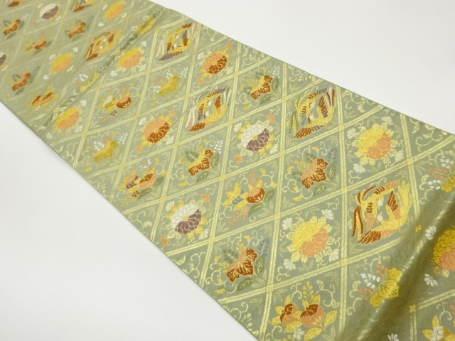 JAPANESE FUKURO OBI / WOVEN PHOENIX